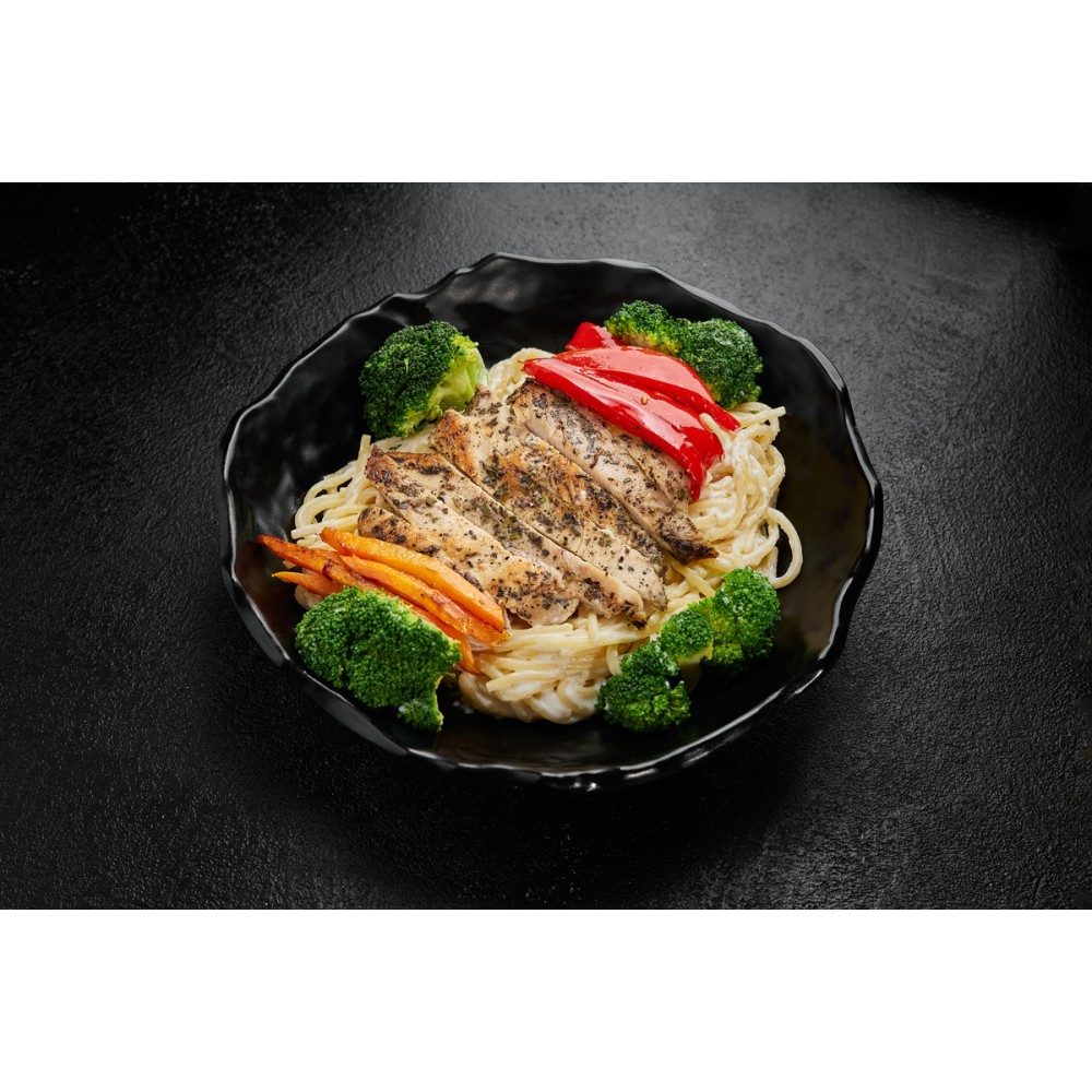 GRILLED CHICKEN WITH SPAGHETTI