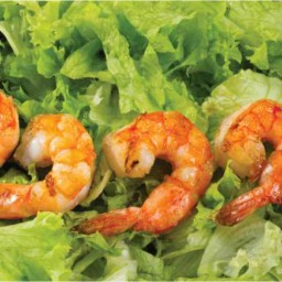Salad ceasar shrimp